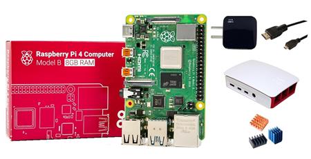 Kit Raspberry Pi 4 B 8gb Original + Fuente 3A + Gabinete Rojo Blanco + HDMI + Disip